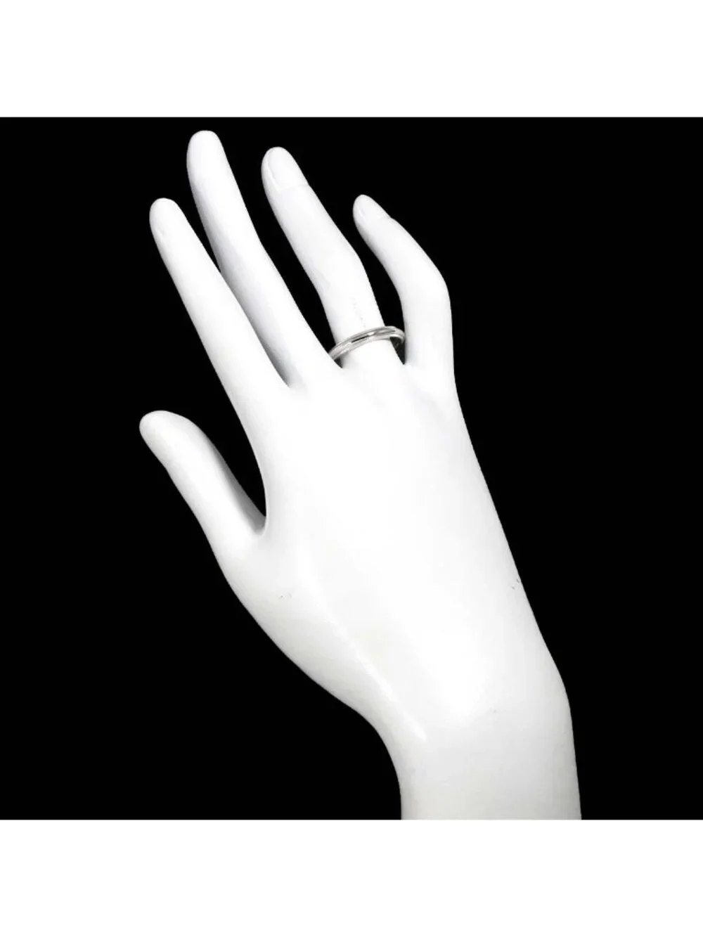 Tiffany & Co Milgrain Ring Width Pt Platinum Together